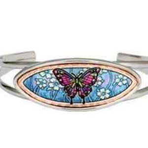 Copper Wire Adjustable Butterfly Bracelet